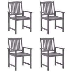 VidaXL 3078230 chaise d'extérieur Terrace Siège rembourré Bois d'acacia Taupe