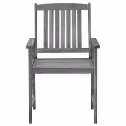 VidaXL 3078230 chaise d'extérieur Terrace Siège rembourré Bois d'acacia Taupe - Vue supplémentaire 5