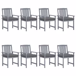 VidaXL 3078250, Terrace, Siège rembourré, Bois d'acacia, Gris, Polyester, 610 mm