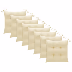 VidaXL 3078251 chaise d'extérieur Terrace Siège rembourré Bois d'acacia Crème, Blanc - Vue supplémentaire 5