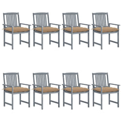 VidaXL 3078252 chaise d'extérieur Terrace Siège rembourré Bois d'acacia Beige