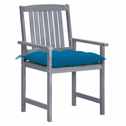 VidaXL 3078253 chaise d'extérieur Terrace Siège rembourré Bois d'acacia Bleu
