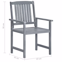 VidaXL 3078254 chaise d'extérieur Terrace Siège rembourré Bois d'acacia Vert - Vue supplémentaire 7