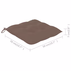 VidaXL 3078257 chaise d'extérieur Terrace Siège rembourré Bois d'acacia Taupe - Vue supplémentaire 7