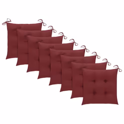 VidaXL 3078258 chaise d'extérieur Terrace Siège rembourré Bois d'acacia Rouge - Vue supplémentaire 5