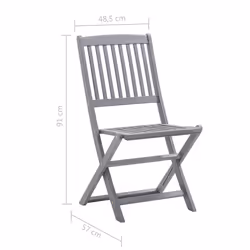 VidaXL 3078261 chaise d'extérieur Terrace Bois d'acacia - Vue supplémentaire 7