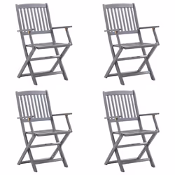 VidaXL 3078264 chaise d'extérieur Terrace Siège rembourré Bois d'acacia Crème