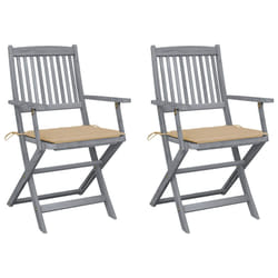 VidaXL 3078265 chaise d'extérieur Terrace Siège rembourré Bois d'acacia Beige