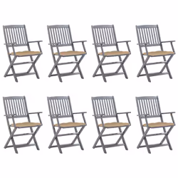 VidaXL 3078280, Terrace, Siège rembourré, Bois d'acacia, Beige, Polyester, 540 mm