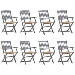 VidaXL 3078280 chaise d'extérieur Terrace Siège rembourré Bois d'acacia Beige