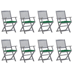 VidaXL 3078282 chaise d'extérieur Terrace Siège rembourré Bois d'acacia Vert