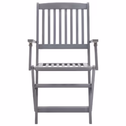 VidaXL 3078284 chaise d'extérieur Terrace Siège rembourré Bois d'acacia Noir - Vue supplémentaire 5