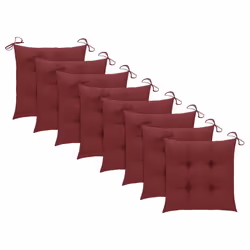 VidaXL 3078286 chaise d'extérieur Terrace Siège rembourré Bois d'acacia Rouge - Vue supplémentaire 5