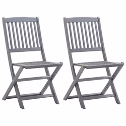 VidaXL 3078290 chaise d'extérieur Terrace Siège rembourré Bois d'acacia Anthracite
