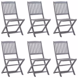 VidaXL 3078291 chaise d'extérieur Terrace Siège rembourré Bois d'acacia Gris