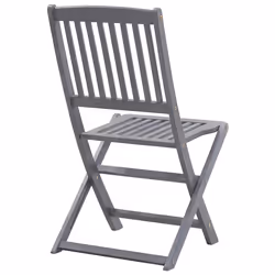 VidaXL 3078291 chaise d'extérieur Terrace Siège rembourré Bois d'acacia Gris - Vue supplémentaire 7