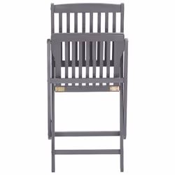 VidaXL 3078291 chaise d'extérieur Terrace Siège rembourré Bois d'acacia Gris - Vue supplémentaire 8