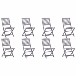 VidaXL 3078309 chaise d'extérieur Terrace Siège rembourré Bois d'acacia Bleu