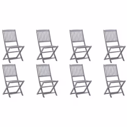 VidaXL 3078314 chaise d'extérieur Terrace Siège rembourré Bois d'acacia Rouge - Vue supplémentaire 2