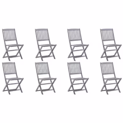 VidaXL 3078315 chaise d'extérieur Terrace Siège rembourré Bois d'acacia Bleu - Vue supplémentaire 2