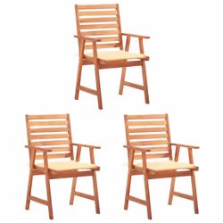 VidaXL 3078322, Terrace, Siège rembourré, Bois d'acacia, Crème, Polyester, 560 mm
