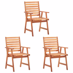 VidaXL 3078322 chaise d'extérieur Terrace Siège rembourré Bois d'acacia Crème