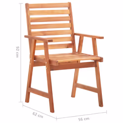 VidaXL 3078324 chaise d'extérieur Terrace Siège rembourré Bois d'acacia Bleu - Vue supplémentaire 6