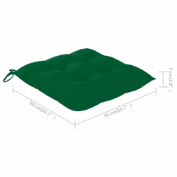 VidaXL 3078340 chaise d'extérieur Terrace Siège rembourré Bois d'acacia Vert - Vue supplémentaire 7