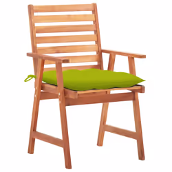 VidaXL 3078346 chaise d'extérieur Terrace Siège rembourré Bois d'acacia Vert