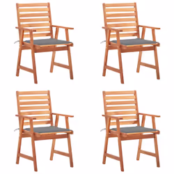 VidaXL 3078348, Terrace, Siège rembourré, Bois d'acacia, Gris, Polyester, 560 mm