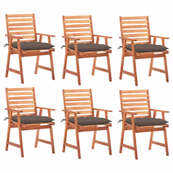 VidaXL 3078370, Terrace, Siège rembourré, Bois d'acacia, Taupe, Polyester, 560 mm