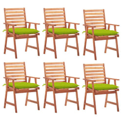 VidaXL 3078373 chaise d'extérieur Terrace Siège rembourré Bois d'acacia Vert