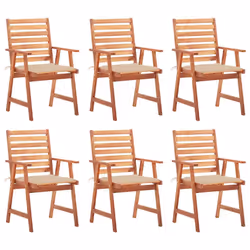 VidaXL 3078377, Terrace, Siège rembourré, Bois d'acacia, Beige, Polyester, 560 mm
