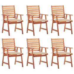 VidaXL 3078377 chaise d'extérieur Terrace Siège rembourré Bois d'acacia Beige