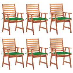 VidaXL 3078379 chaise d'extérieur Terrace Siège rembourré Bois d'acacia Vert