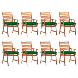 VidaXL 3078394 chaise d'extérieur Terrace Siège rembourré Bois d'acacia Vert