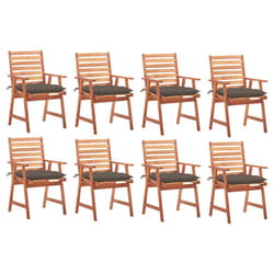 VidaXL 3078397 chaise d'extérieur Terrace Siège rembourré Bois d'acacia Taupe