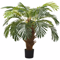 Ajoutez de la verdure à votre intérieur avec ce palmier cycas artificiel d'apparence réaliste. Le palmier mesure 80 à 90 cm d ...