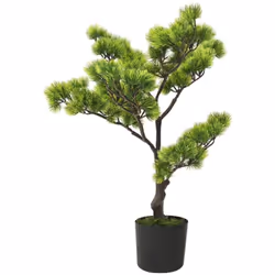 Ajoutez de la verdure à votre intérieur avec ce bonsaï de pin artificiel d'apparence réaliste. Le bonsaï de pin mesure 60 cm  ...