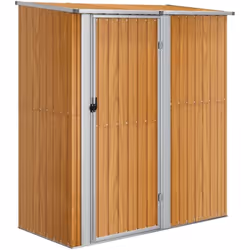 Cet abri de jardin est la solution idéale pour ranger vos outils à l'extérieur. Matériau de qualité supérieure : cet abri de  ...