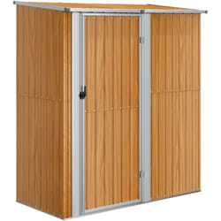 Vidaxl - Abri de jardin 180,5x97x209,5 cm acier galvanisé aspect bois
