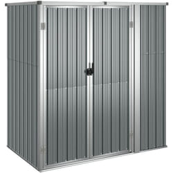 Vidaxl - Abri à outils de jardin Gris 161x89x161 cm Acier galvanisé