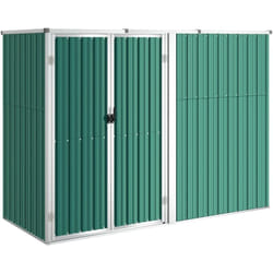 Abri à outils de jardin Vert 225x89x161 cm Acier galvanisé