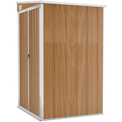 Vidaxl - Remise de jardin murale Marron 118x100x178 cm Acier galvanisé