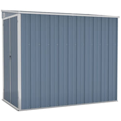Vidaxl - Abri de jardin mural Gris 118x194x178 cm Acier galvanisé