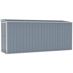 Vidaxl - Abri de jardin mural Gris 118x382x178 cm Acier galvanisé