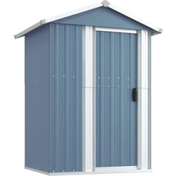 Vidaxl - Abri de jardin Gris 126x97,5x177 cm Acier galvanisé