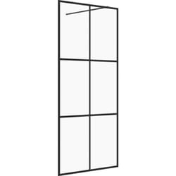 Vidaxl - Paroi de douche avec verre esg transparent 80x195 cm Noir