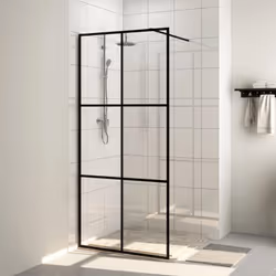 Apportez une nouvelle apparence esthétique à votre salle de bain avec ce mur de douche à l'italienne moderne en verre transpa ...