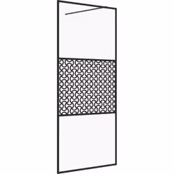 Description générale Apportez une nouvelle apparence esthétique à votre salle de bain avec ce mur de douche à l'italienne mod ...